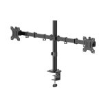 Hama 00220903 Supporto Monitor 2 Bracci Scrivania 13 a 35" VESA 75x75 a 100x100 Max 12Kg