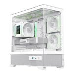 Mini Tower GameMax VISTA 2 MW Weiss Gehärtetes Glas ARGB Gaming