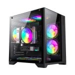 Case GameMax Infinity Mini BK Micro Tower ATX RGB Vetro Temperato Nero