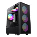 Boitier GameMax Storm BK Midi Tower Noir ITX micro ATX Verre Trempe RGB