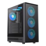 Case GameMax Storm 2 AB Midi Tower Nero ATX RGB Vetro Temperato