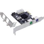 Schnittstellenkarte InLine 76620P PCIe PS2 USB 2.0 Low Profile