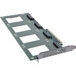 Tarjeta de Interfaz InLine 76660R PCIe 3.0 U.2 128 Gb/s 4 Puertos NVMe