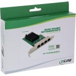 Tarjeta de Red InLine 51127B PCI Express 4x Gigabit RJ45 Low Profile