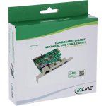 Tarjeta de Red InLine 51125R PCI Express Gigabit Ethernet USB 3.2 Gen1