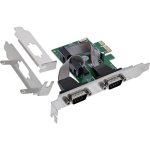 Scheda di Rete InLine 76619F PCIe RS-232 2 Porte 921.6 Kbps Low Profile