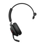 Auriculaires Jabra Evolve2 65 sans fil Bluetooth pour bureau avec micro et étui noir