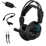 Auriculares Erazer MAGE P10 con cable USB, gaming, micrófono y control volumen, negro