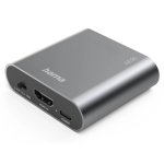 Extractor de audio Hama HDMI a 3.5 mm Plata