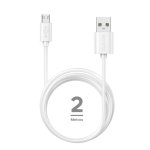 Cavo Accetel CU2603 Lightning 2m 2.1A USB-A Bianco Ricarica Rapida