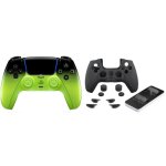 Mando PlayStation 5 SONY DualSense HyperPop Collection Inalámbrico Remix Green +  Indeca Controller PREMIUM PACK Cargador y Accesorios para PS5 USB-C Negro