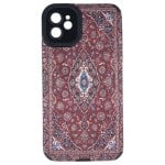 Funda para móvel Mandala Rombos Vermelha Silicone Flexível para iPhone 11