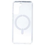 Funda Transparente Logo Compatible Con Magsafe Para Samsung Galaxy S21