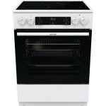 Cocina Gorenje GEC6C40WD Negra/Blanca con 4 zonas cerámicas y horno eléctrico 71L