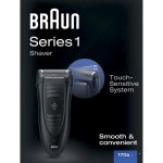 Afeitadora Facial Braun Series 1 -170 Corriente alterna Seco y Mojado Recortador Precisión Fácil Limpieza