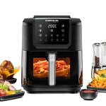 Heißluftfritteuse Rommelsbacher FRH 1700 8L 1700W mit Timer und Touch-Bedienung