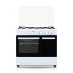 Cocina de gas Svan SKGW5901PB 90 cm blanco 5 quemadores WOK horno 55L