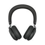 Auriculaires Jabra Evolve2 75 sans fil Bluetooth avec Réduction de Bruit, Micro et Base, Noir