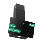 Campana extractora Svan SCPD601AN Doble tiro 60 cm cristal negro táctil