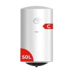 Termo eléctrico Nilson 50L 1500W vertical blanco manual con kit completo