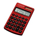 Taschenrechner Olympia LCD 1110 Rot 10-stellig Metall Kompakt