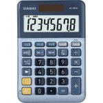 Taschenrechner Casio MS-88EM 8-stellig Batterie Solar Blau