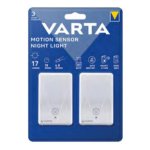 Luz de Noche Varta Pack de 2 con Sensor de Movimiento Blanco Cálido
