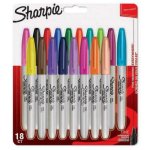 Marker Sharpie Fine 18 Farben feine Spitze multicolor