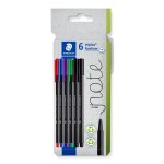 Rotulador de punta fina Staedtler 334 C6 0.3 mm tinta a base de agua plástico reciclado
