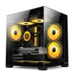 Caja ProGaming Ambra Negra Cube Tower Micro-ATX/Mini-ITX con 5 ventiladores ARGB