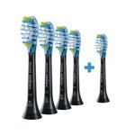 Cabezal Cepillo de Dientes Philips Sonicare Premium Plaque Defence Pack 5 Unidades Negro Medio 62000 Vibraciones