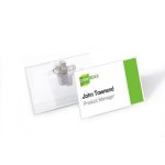 Portanome Durable PVC 54x90 mm Transparent 50 pieces Pin Combi