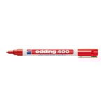 Marqueur permanent Edding 400 Rouge 1 mm Lot de 10