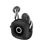 Auriculares Paxa SU6 inalámbricos Bluetooth con control remoto 2 en 1, micrófono y negro