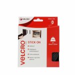 Cinta de velcro Velcro autoadhesiva 20 mm x 5 m negro