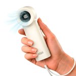 Mini Ventoinha Portátil Ksix Airgo Turbo 5 Velocidades 9,0 m/s 17.400 rpm USB-C Ecrã LED Bege