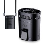 Mini Ventoinha Portátil Ksix Airgo Belt 4 Velocidades 8,8 m/s USB-C Preto