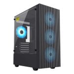 Boitier GameMax Edge Mini Tower Noir ITX micro ATX Verre Trempé ARGB