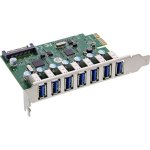 Tarjeta de interfaz InLine 76661L PCIe USB 3.2 Gen 1 7 puertos