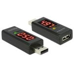Adaptador Delock 65569 USB 2.0 com visor LED corrente voltagem