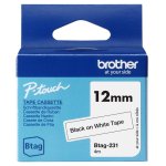Fita de Etiquetagem Brother BTAG-231 Preto sobre branco 12 mm 4 m