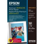 Papel fotográfico Epson Premium Semibrilhante 10x15cm 50 folhas