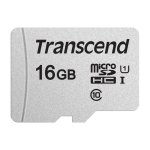 Tarjeta microSD Transcend TS16GUSD300S 16 GB Clase 10 UHS-I U1 Plata