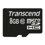 microSDHC Karte Transcend TS8GUSDC10 8GB Class 10 90MB/s Schwarz