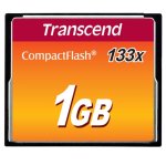 Speicherkarte Transcend 1 GB CF 133x MLC 50 MB/s Schwarz