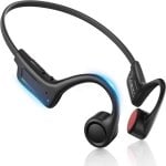 Auriculares Kinglucky X7 sem fios Bluetooth 5.4 condução óssea desportivos IPX5 pretos