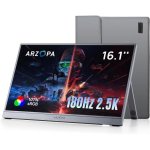 Monitor Arzopa Z3FC 16,1" QHD 180Hz IPS Portátil USB-C Mini HDMI Soporte Integrado