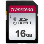 Scheda Transcend SD 16GB UHS-I Classe 10 V30 Nera Resistente