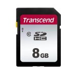 Scheda di memoria Transcend 300S 8GB SDHC Classe 10 UHS-I V30 Nera