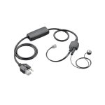 Auricolari Poly APV-63 cablati per telefonia, design ergonomico nero